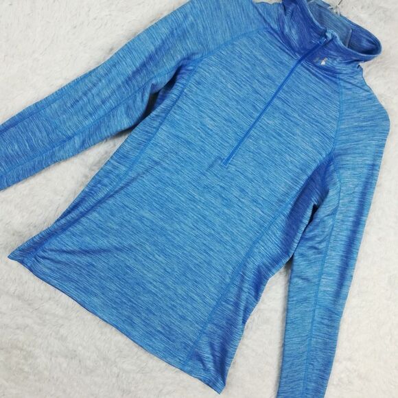 Under Armour Womens Coldgear Active Cozy Blue Heather Long Sleeve Athleisure S - Picture 4 of 10